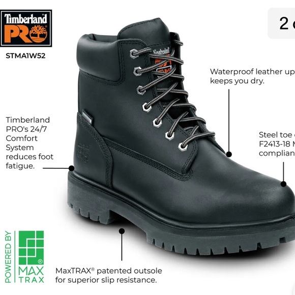 Timberland Mens Steel Toe Work Boots Sz13 Pro Endurance PR6” 24/7